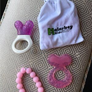 New Kids Teething Toys Pink and Purple (4)